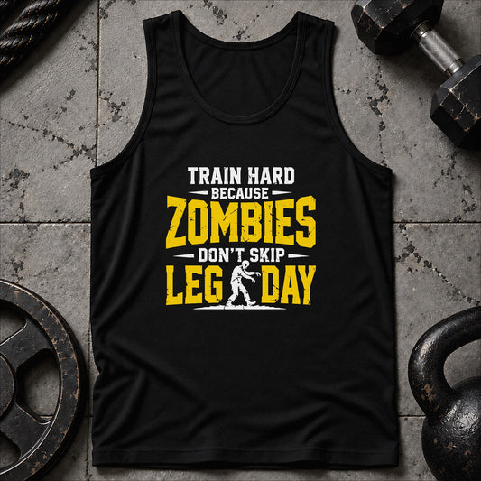 Train Hard Zombies Unisex Tank