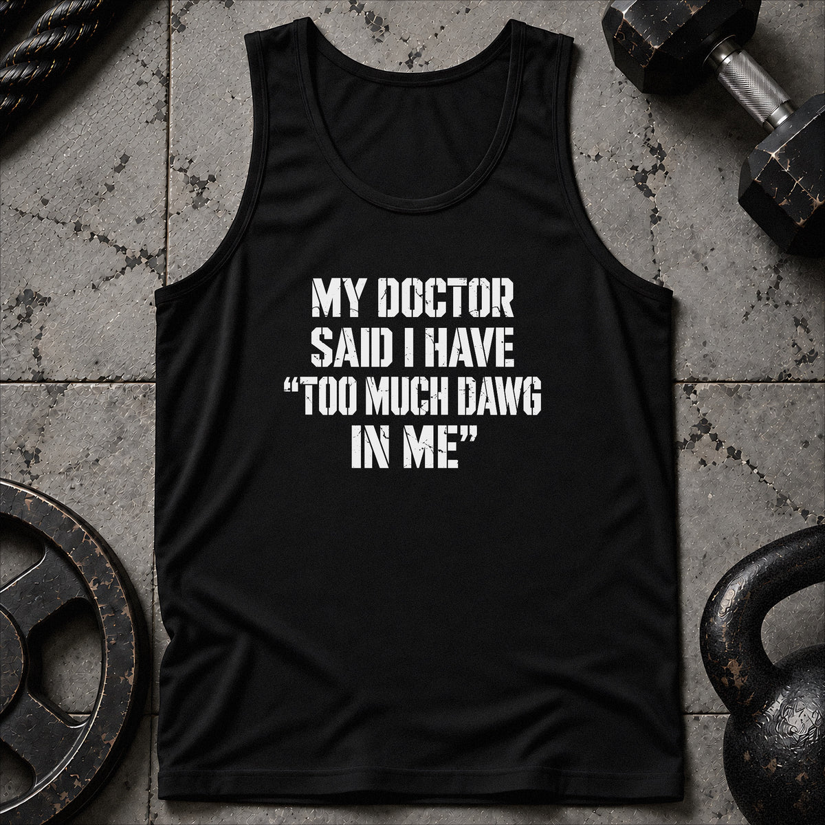 Too Much Dawg Unisex Tank