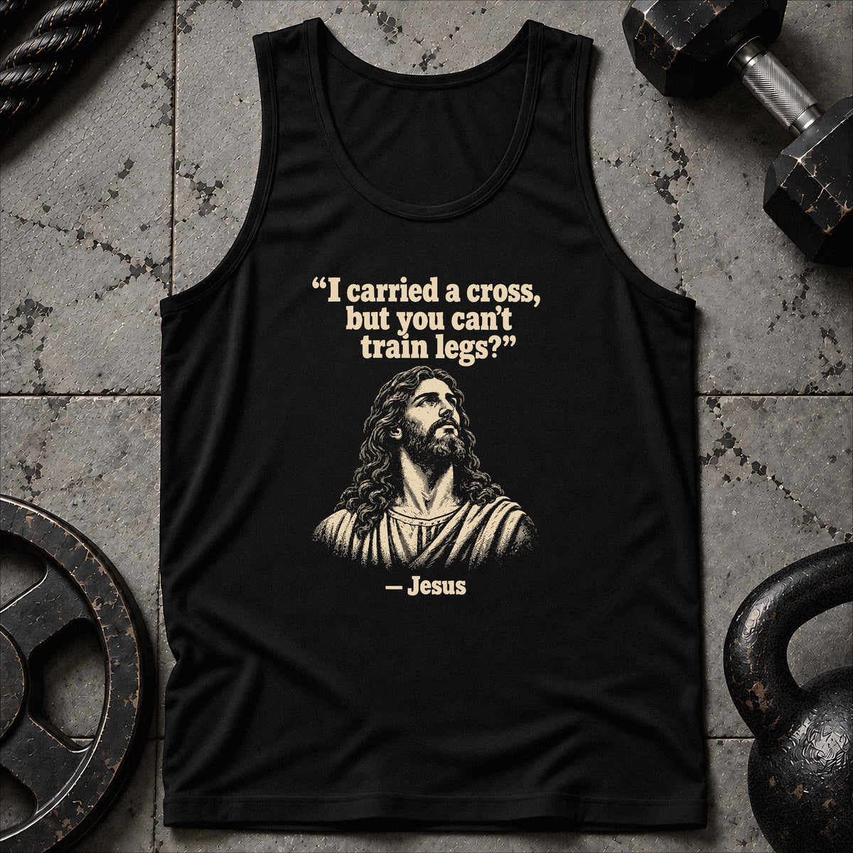 Jesus Never Skipped Unisex Tank