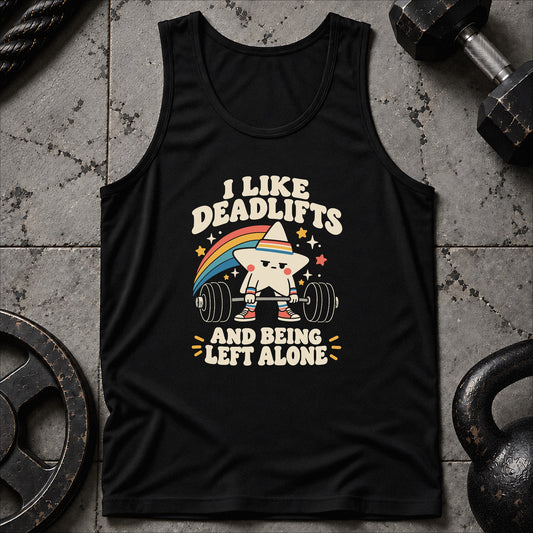 Deadlifts And Solitude Unisex Tank