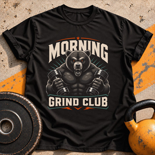 Morning Grind Club Bear T-shirt