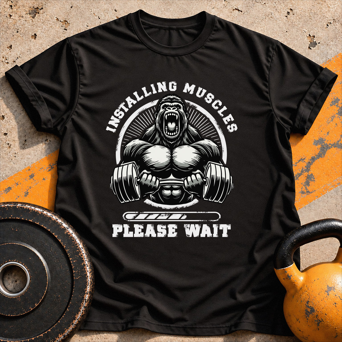 Installing Muscles Gorilla T-Shirt