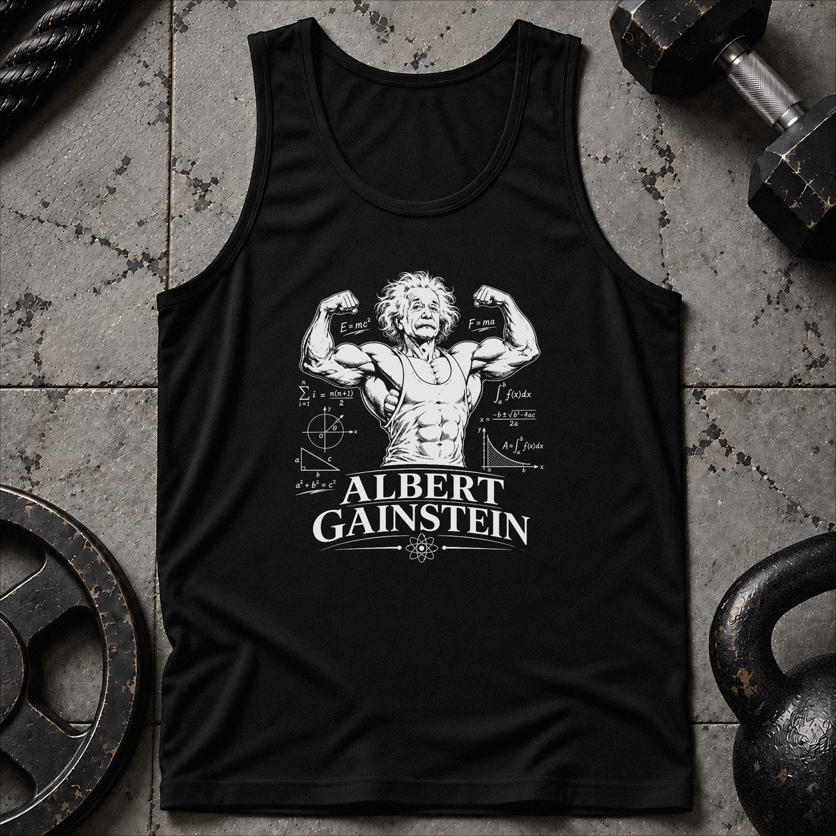 Albert Gainstein Unisex Tank