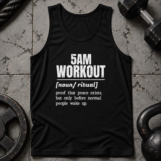5AM Workout Vocabulary Unisex Tank