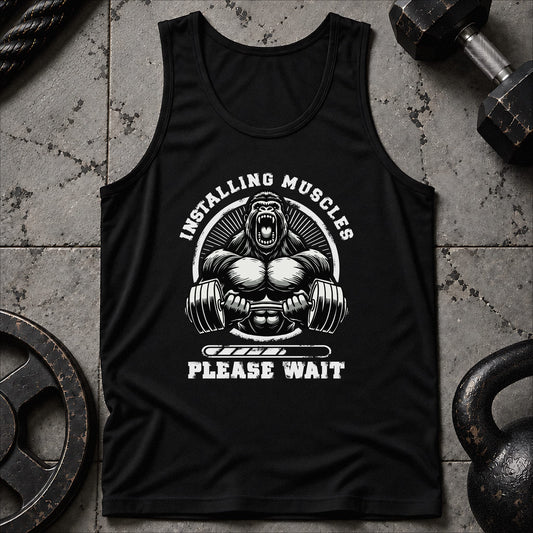 Installing Muscles Gorilla Unisex Tank