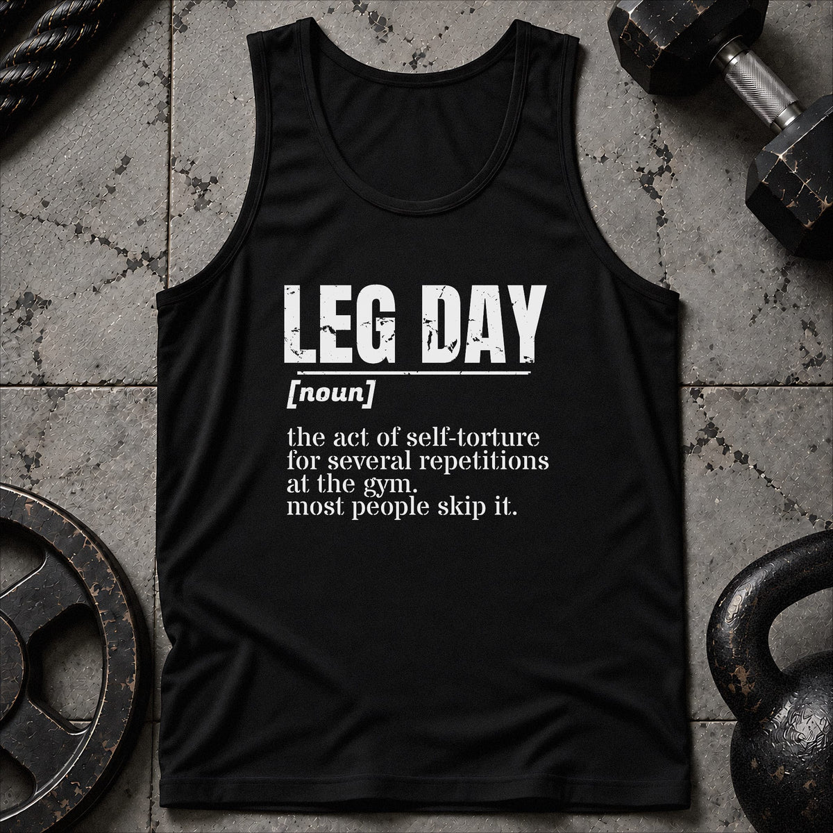 Leg Day Vocaboulary Unisex Tank
