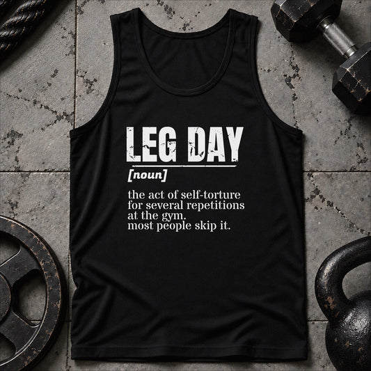 Leg Day Vocaboulary Unisex Tank