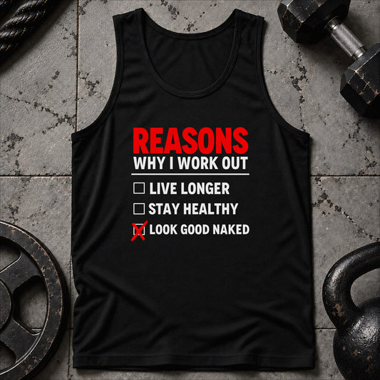 Reasons Why I Work Out Unisex Tank