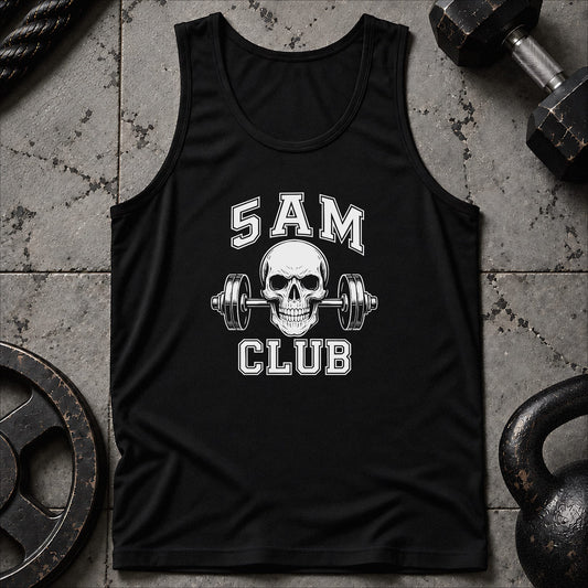 5 AM Club Skull Unisex Tank
