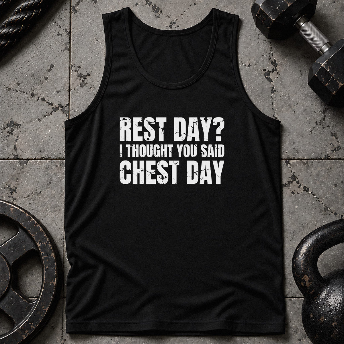 Rest Day? I Thought Unisex Tank