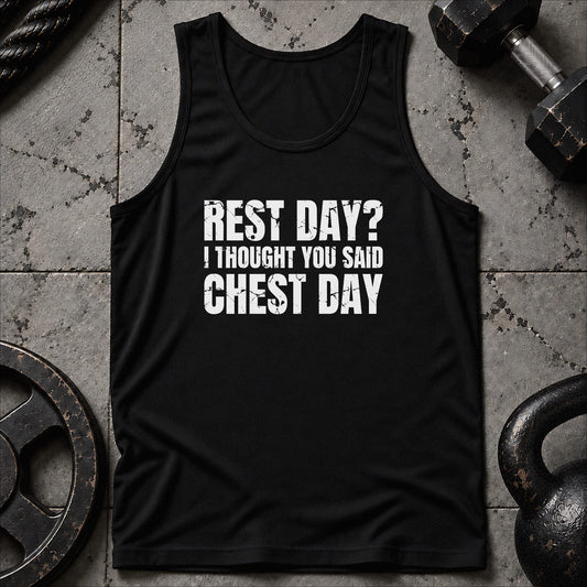 Rest Day? I Thought Unisex Tank
