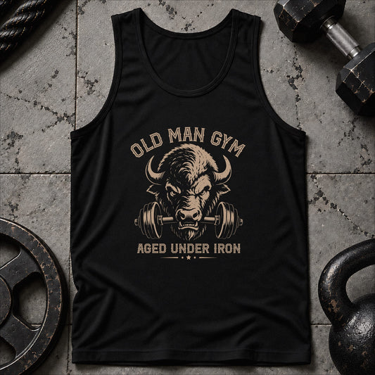 Old Man Gym Bison Unisex Tank