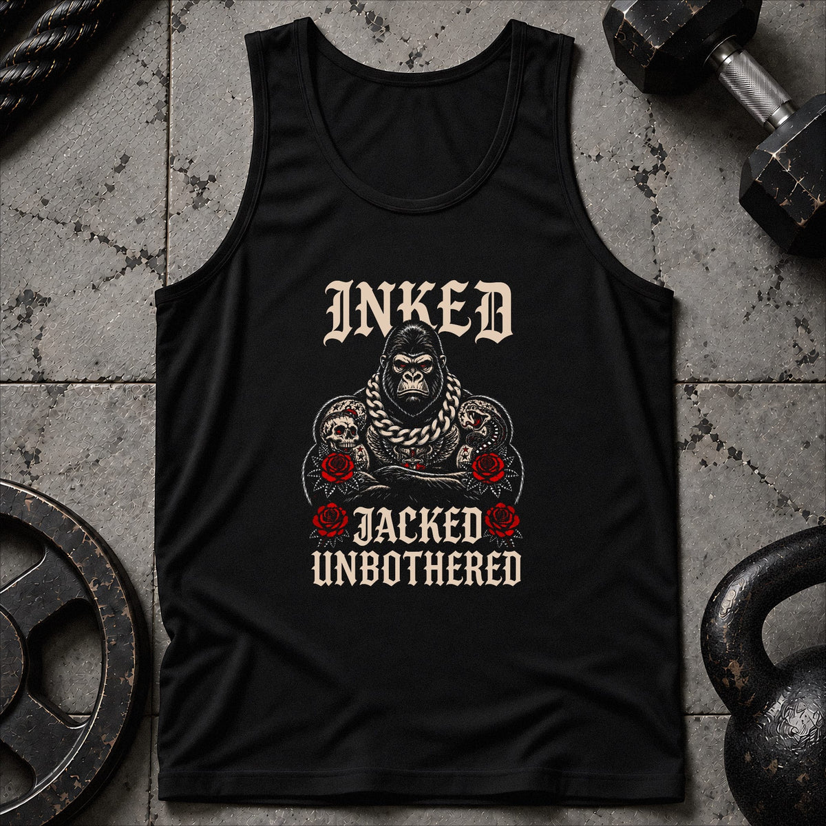 Inked Jacked Unbothered Unisex Tank