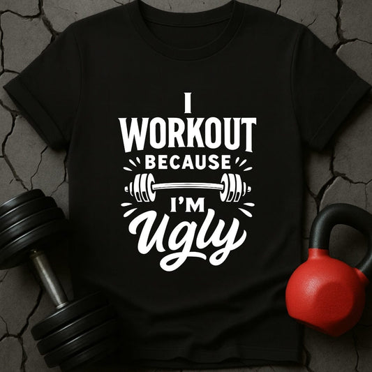 I Workout Because I'm Ugly T-Shirt