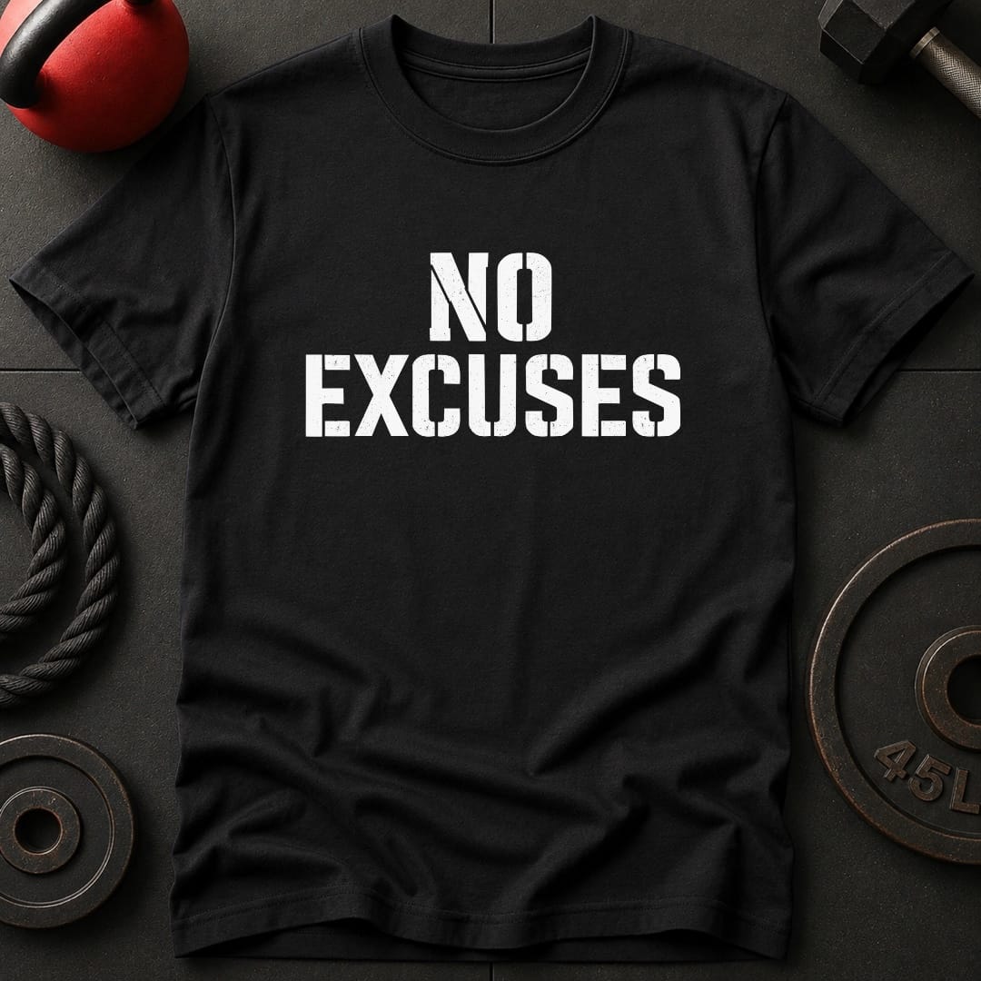 No Excuses Motivational T-Shirt