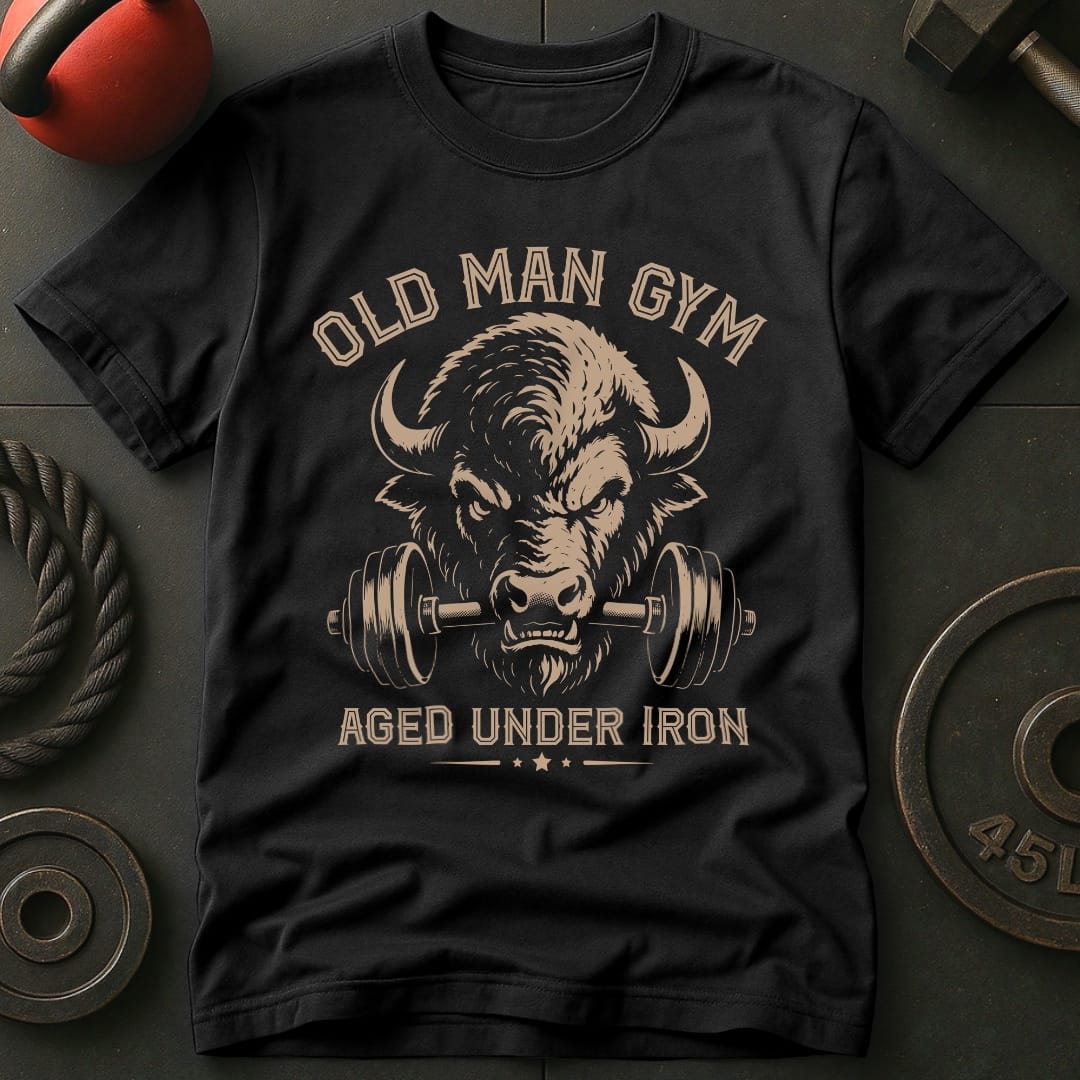 Old Man Gym Bison T-shirt
