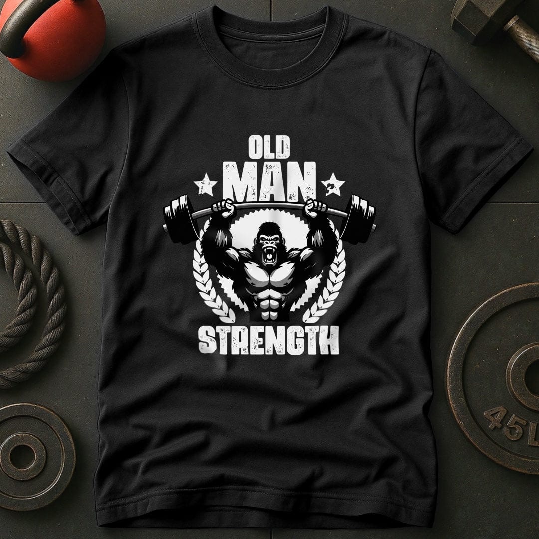 Old Man Strength Gorilla T-Shirt