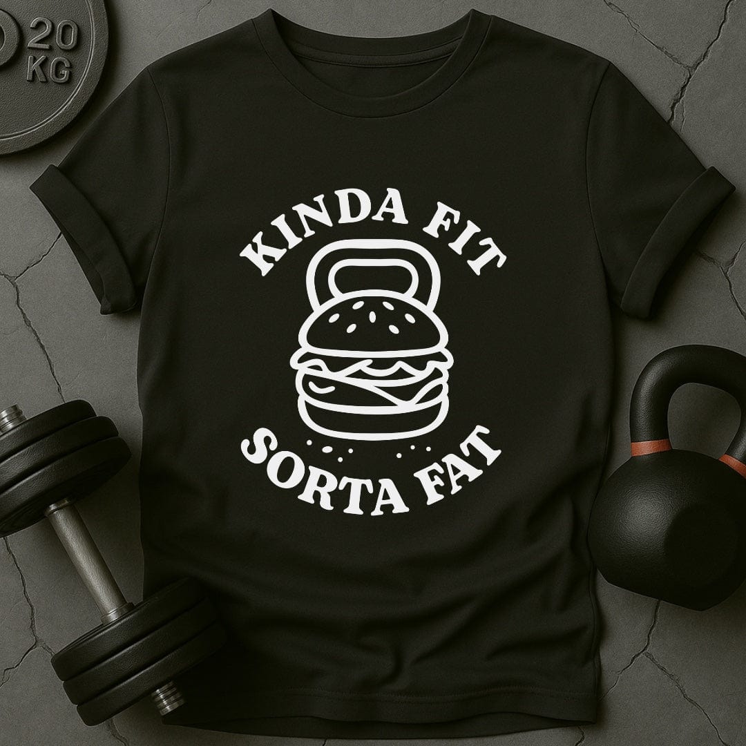 Kinda Fit Sorta Fat Hamburger Gym T-Shirt