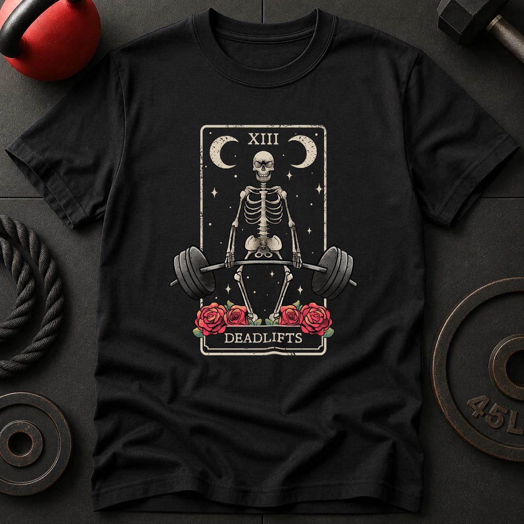 Deadlift Tarot Card T-Shirt