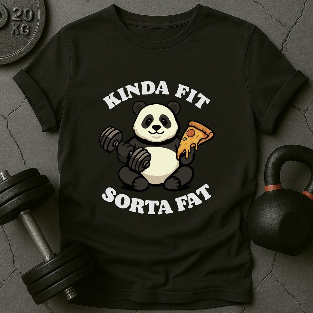 Kinda Fit Sorta Fat Panda Funny Gym T-Shirt