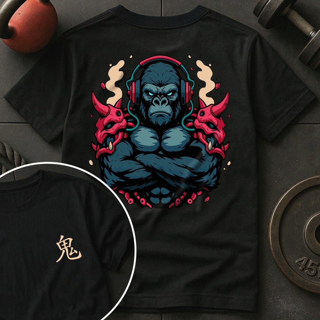 CyberPunk Oni Gorilla Gym T-Shirt