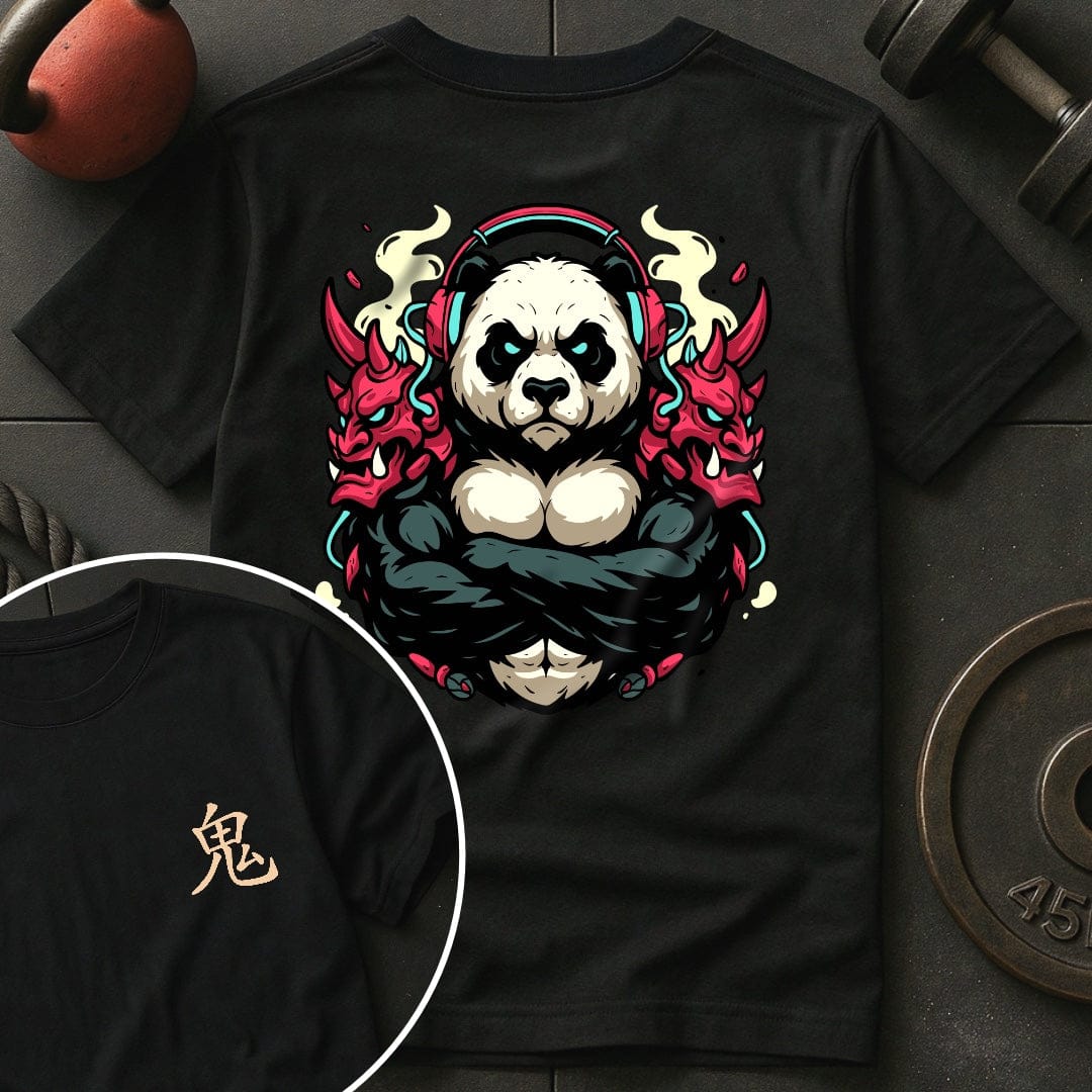 CyberPunk Oni Panda Gym T-Shirt