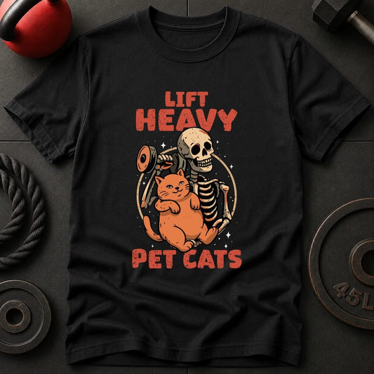 Lift Heavy Pet Cats T-Shirt