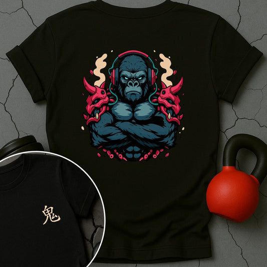 CyberPunk Oni Gorilla Gym T-Shirt