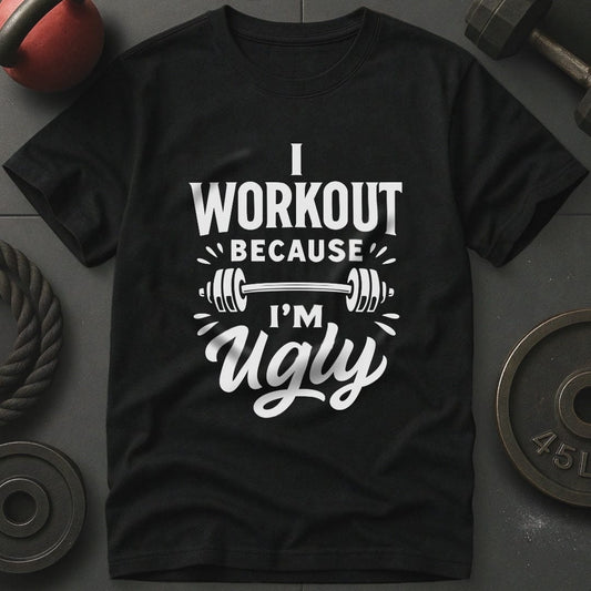 I Workout Because I'm Ugly T-Shirt