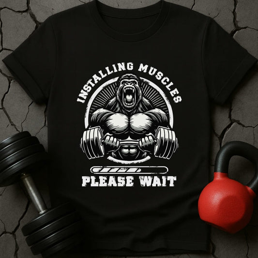 Installing Muscles Gorilla T-Shirt