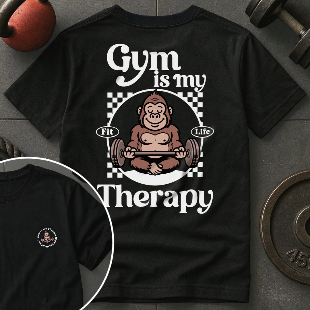 Gym Is My Therapy Gorilla T-Shirt