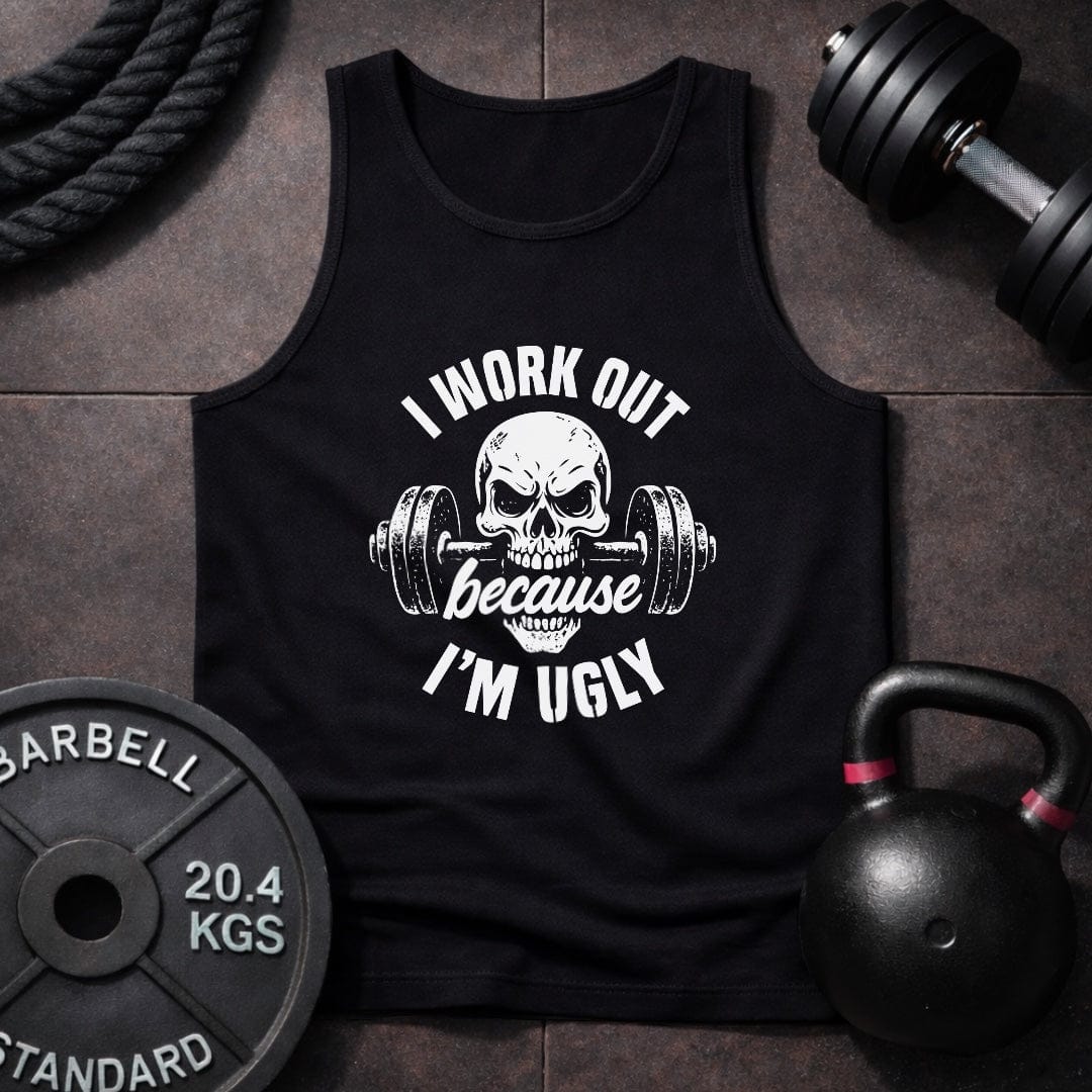 I Work Out Because Unisex Tank