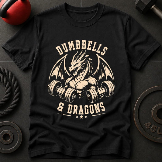 Dumbbells & Dragons T-shirt