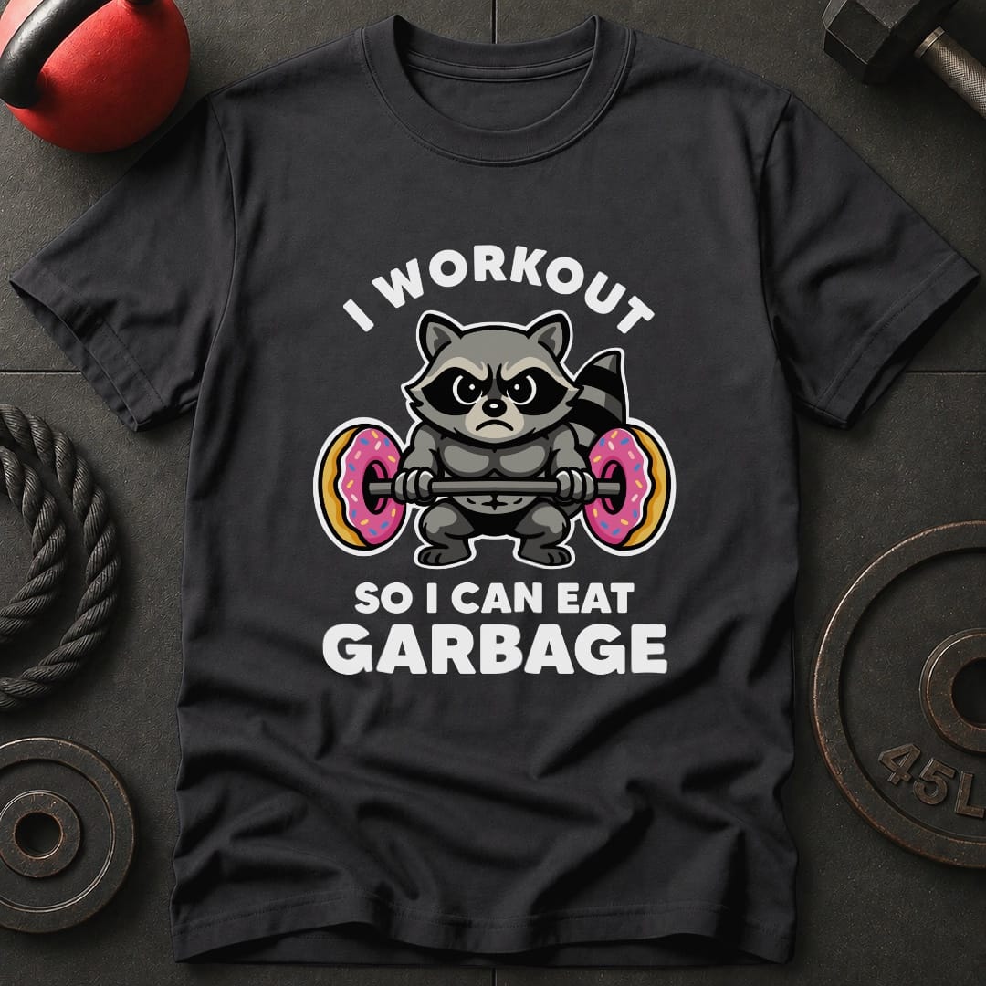 I Work out Raccoon T-Shirt