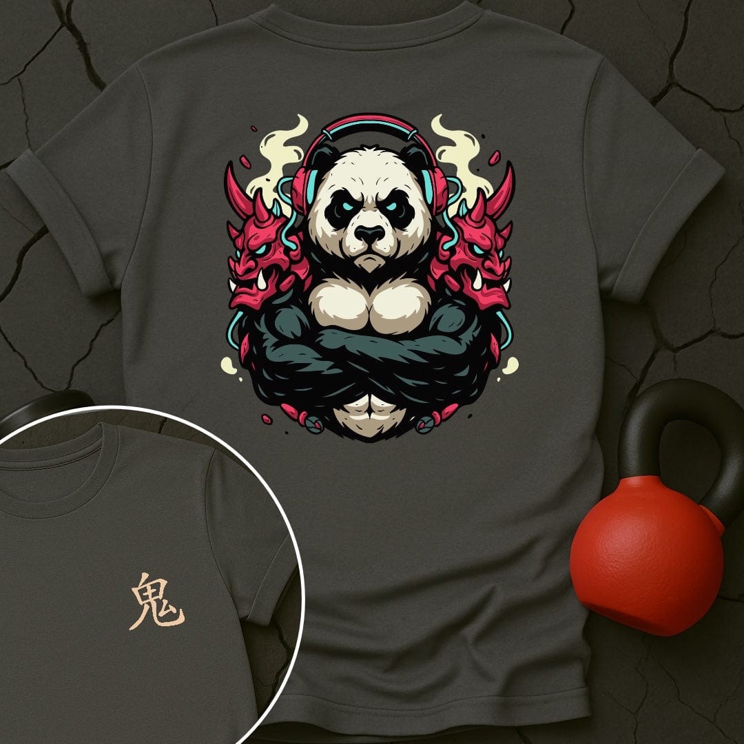 CyberPunk Oni Panda Gym T-Shirt