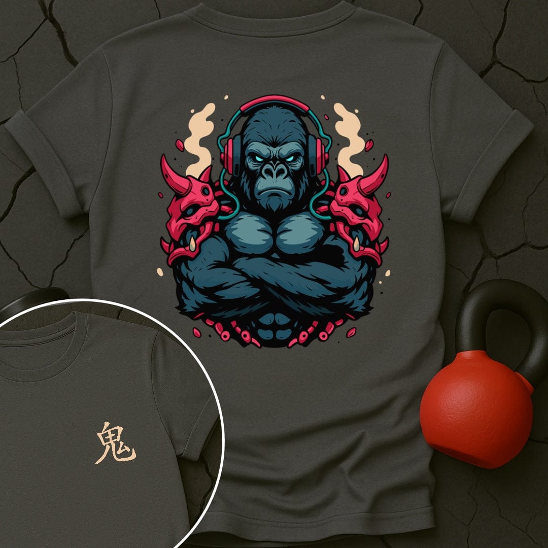 CyberPunk Oni Gorilla Gym T-Shirt