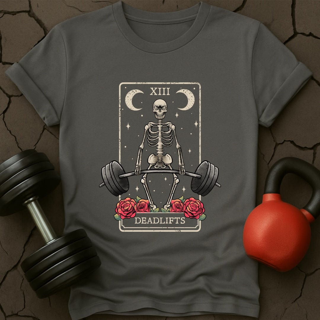 Deadlift Tarot Cards Skeleton T-Shirt