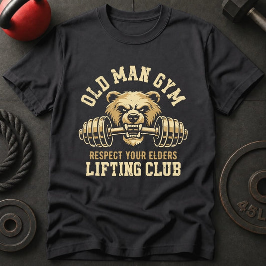 Old Man Gym Bear T-shirt