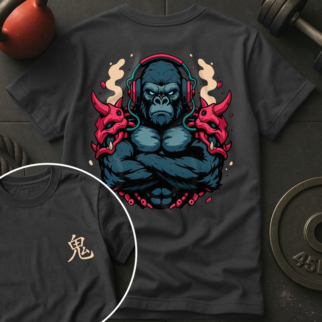CyberPunk Oni Gorilla Gym T-Shirt