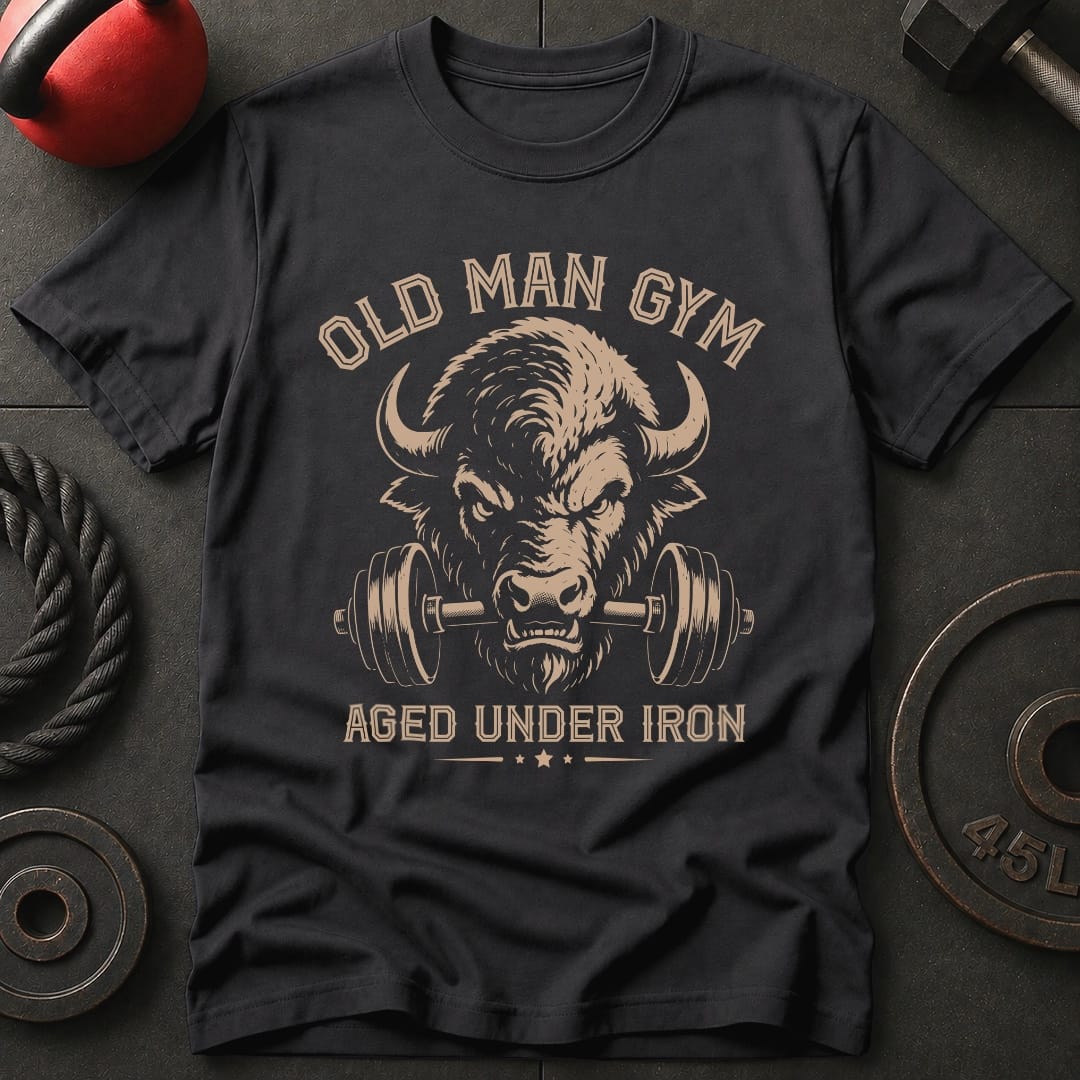Old Man Gym Bison T-shirt