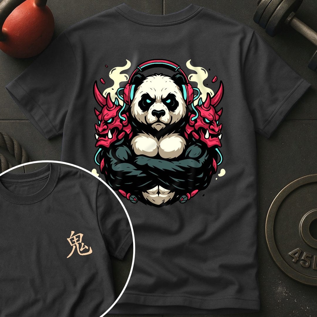CyberPunk Oni Panda Gym T-Shirt