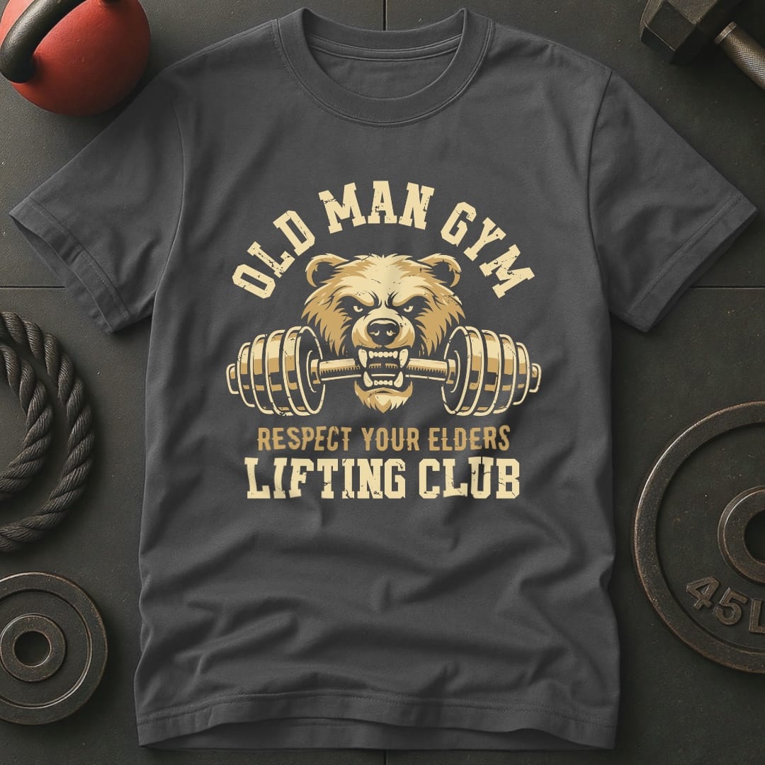 Old Man Gym Bear T-shirt