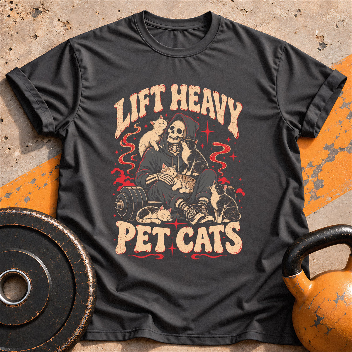 Lift Heavy Pet Cats T-shirt