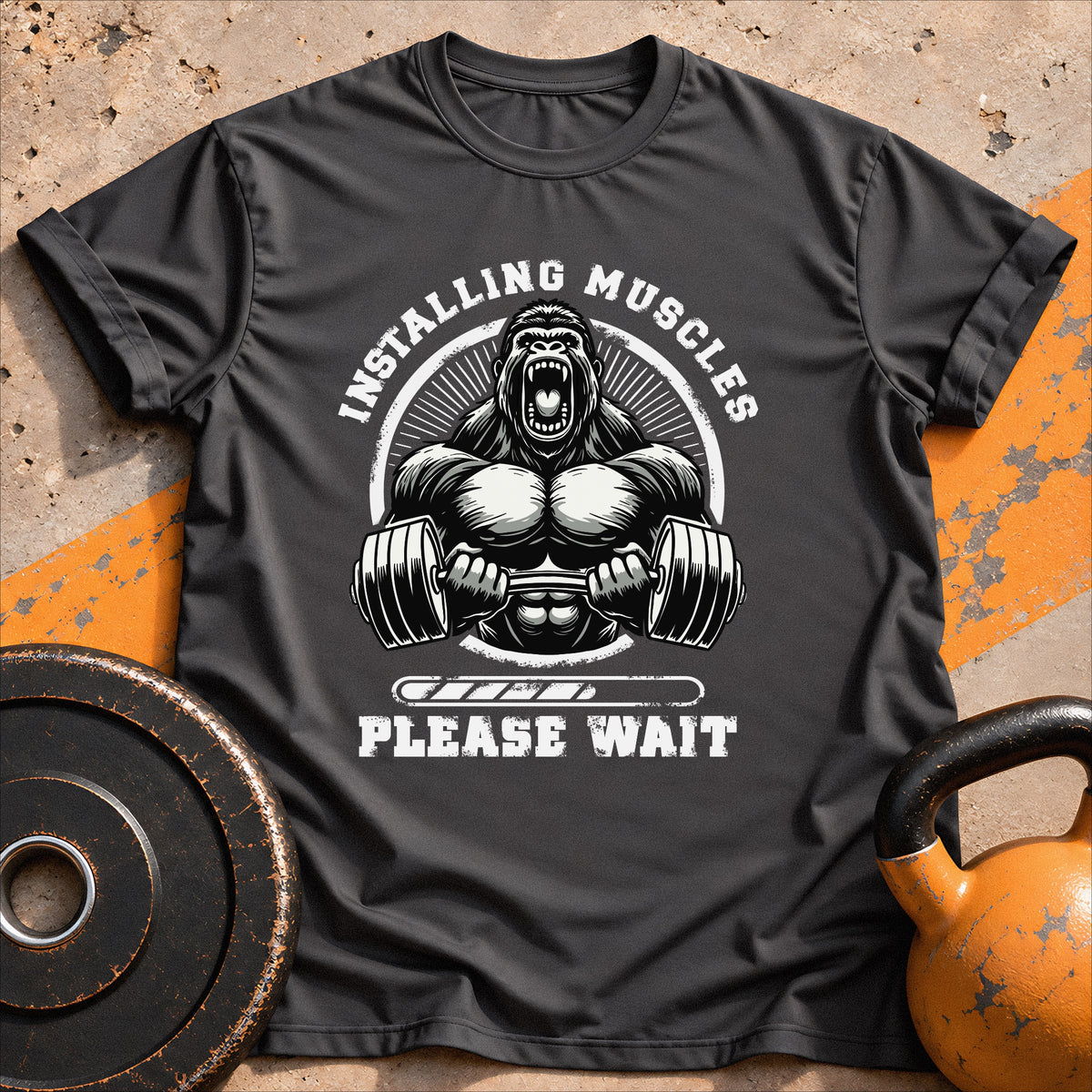 Installing Muscles Gorilla T-Shirt