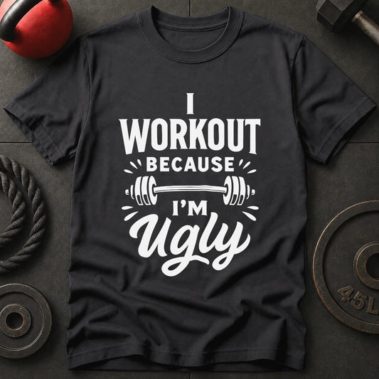 I Work out Because I'm Ugly T-Shirt