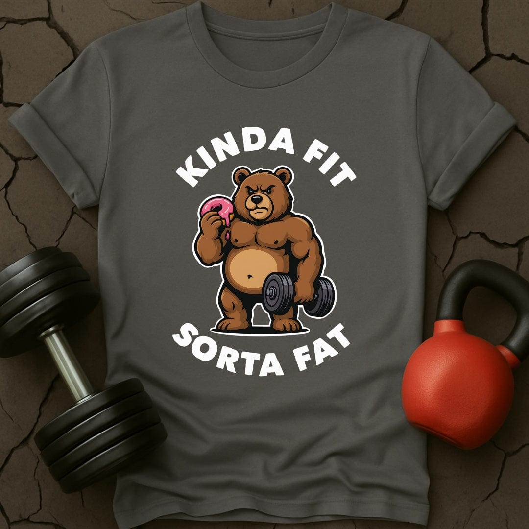 Kinda Fit Sorta Fat Bear Donut Gym T-Shirt