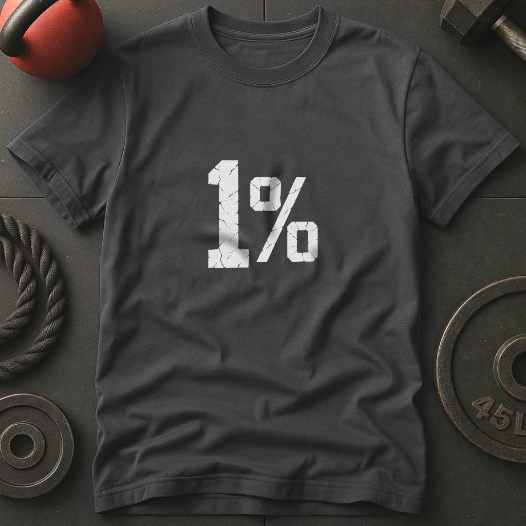 1 % Weightlifting Gym Lover T-Shirt