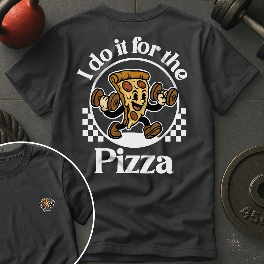 I Do It For The Pizza Retro T-Shirt