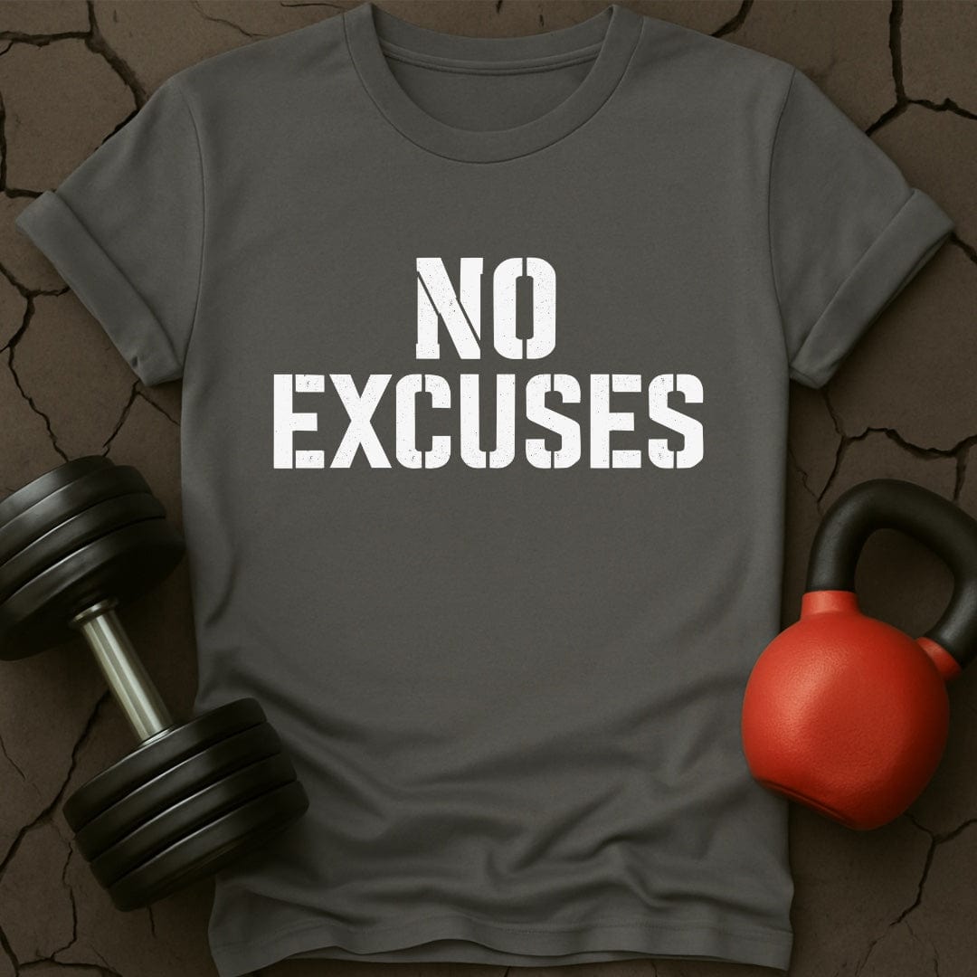 No Excuses Motivational Gym T-Shirt