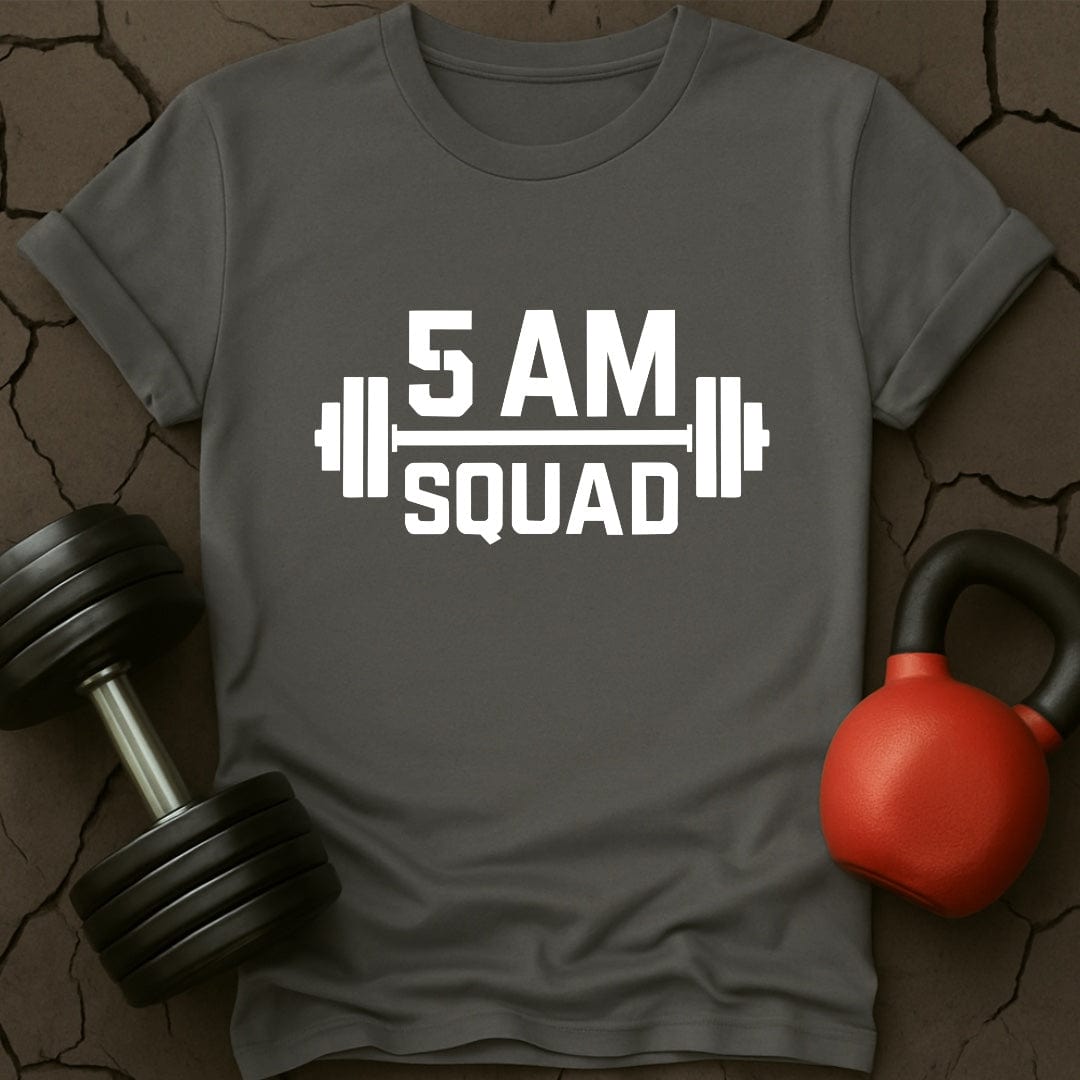 5 AM Squad Weightlifting Gym T-Shirt